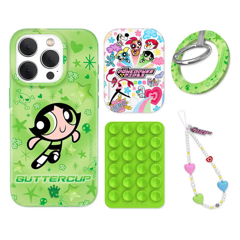 The Powerpuff Girls Buttercup iPhone Bundle Set - Grip