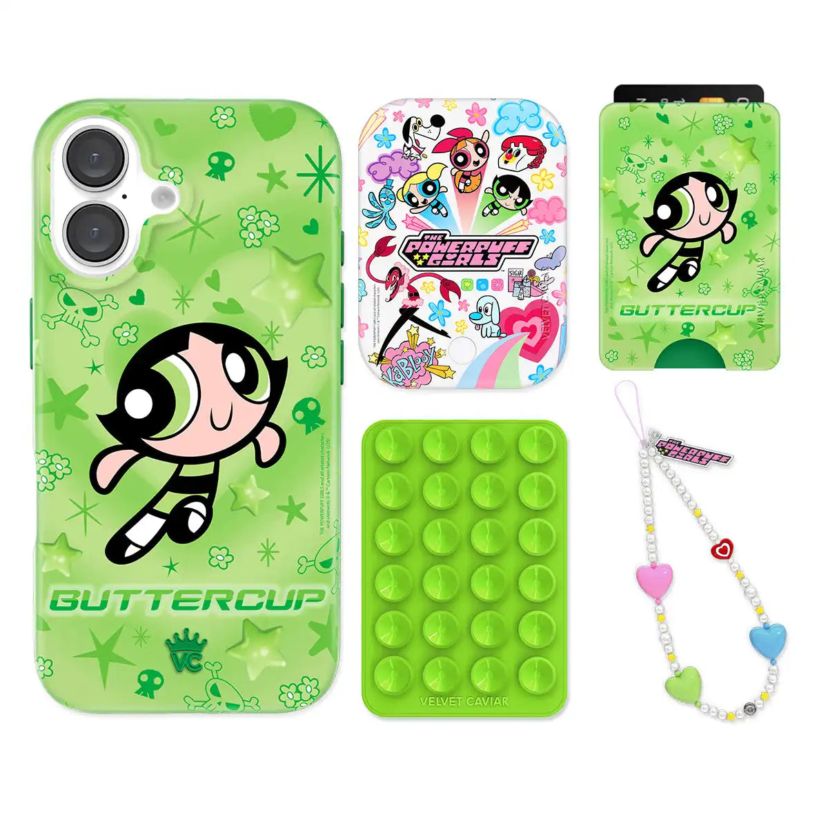 The Powerpuff Girls Buttercup iPhone Bundle Set - Wallet