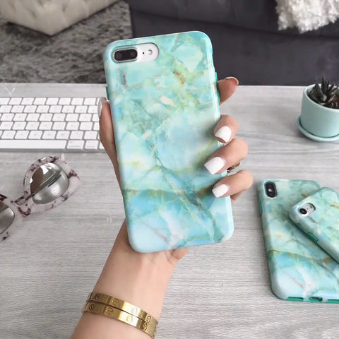 Jade Marble iPhone Case