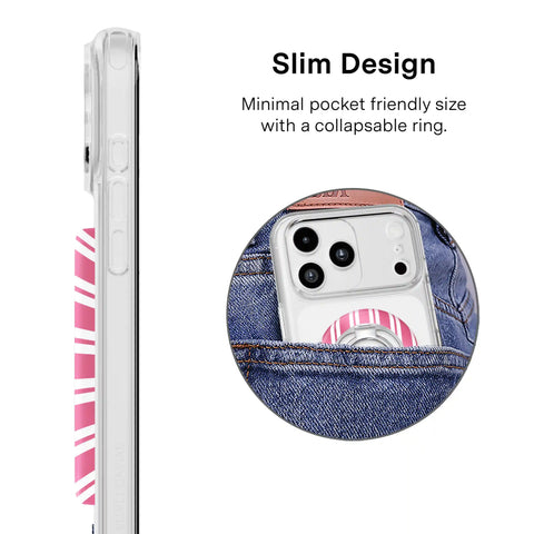 Candy Cane Stripes MagSafe Grip Ring