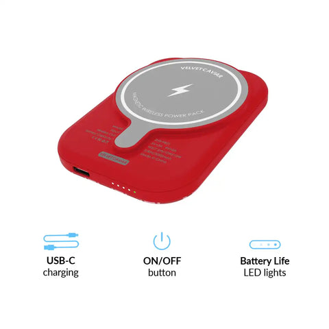Candy Stripes Portable MagSafe Charger Power Pack