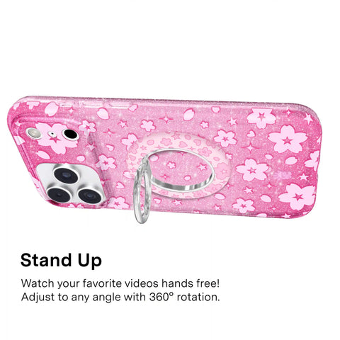 Pink Cherry Blossom MagSafe Grip Ring