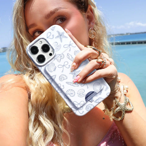Coastal Seashells MagSafe Wallet