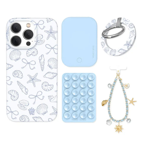 Coastal Seashells iPhone Bundle Set - Grip