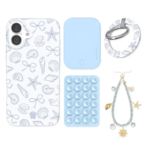 Coastal Seashells iPhone Bundle Set - Grip