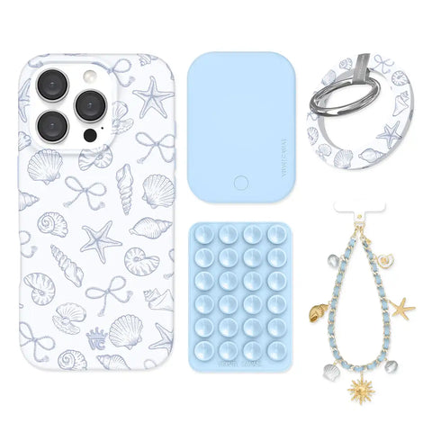 Coastal Seashells iPhone Bundle Set - Grip