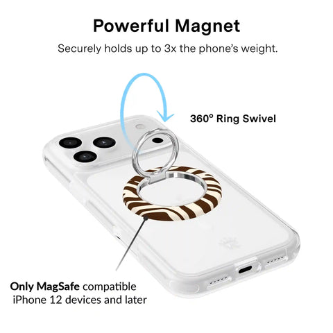 Coco Zebra MagSafe Grip Ring