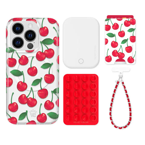 Very Cherry iPhone Bundle Set - Wallet