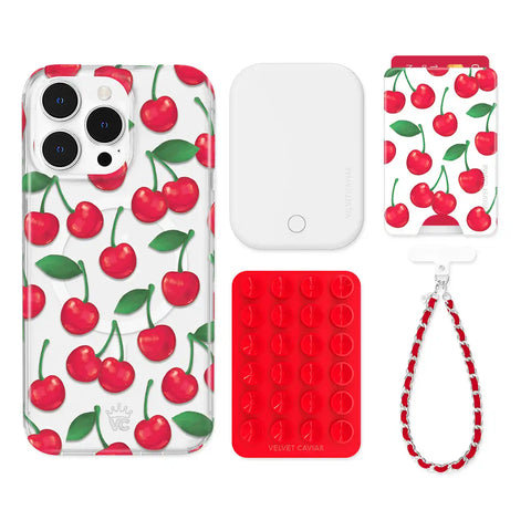 Very Cherry iPhone Bundle Set - Wallet