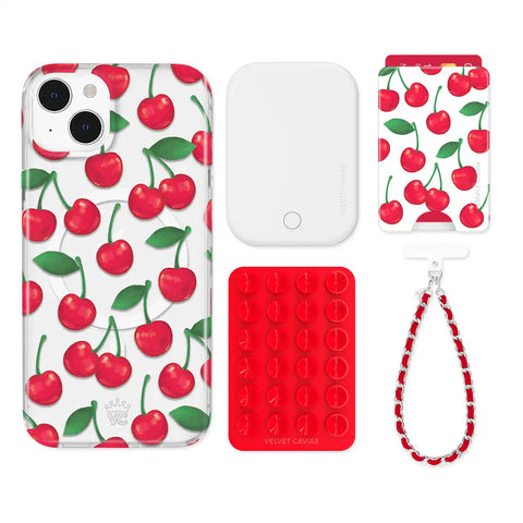 Very Cherry iPhone Bundle Set - Wallet