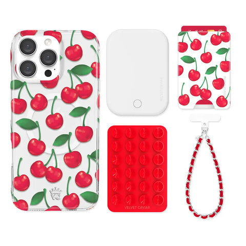 Very Cherry iPhone Bundle Set - Wallet