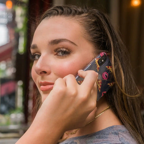 Pizza Lips iPhone Case by Kendall Vertes
