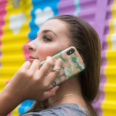 Olive Camo iPhone Case by Kendall Vertes