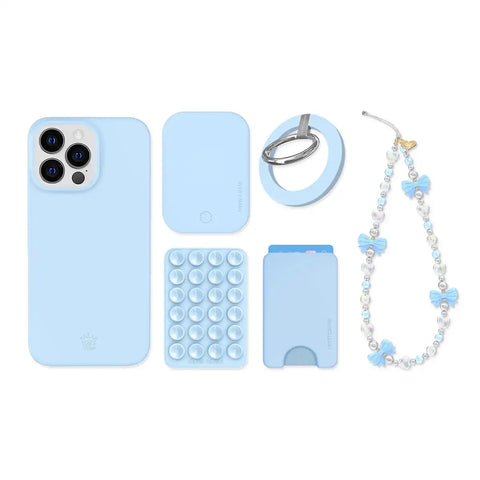 Cotton Candy Blue iPhone Bundle Set