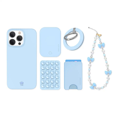 Cotton Candy Blue iPhone Bundle Set