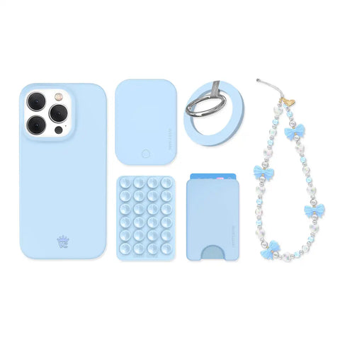 Cotton Candy Blue iPhone Bundle Set