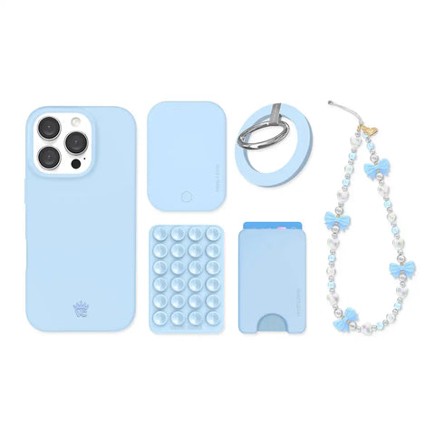 Cotton Candy Blue iPhone Bundle Set