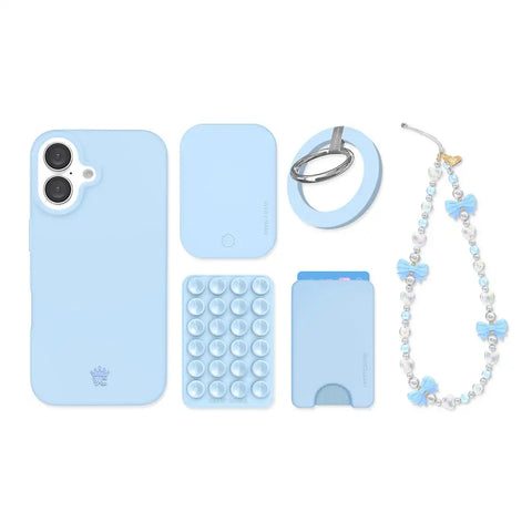 Cotton Candy Blue iPhone Bundle Set
