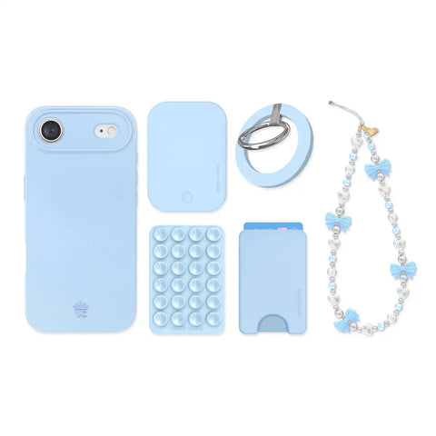 Cotton Candy Blue iPhone Bundle Set