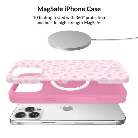 Dainty Pink Floral iPhone Bundle Set
