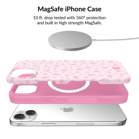 Dainty Pink Floral iPhone Bundle Set