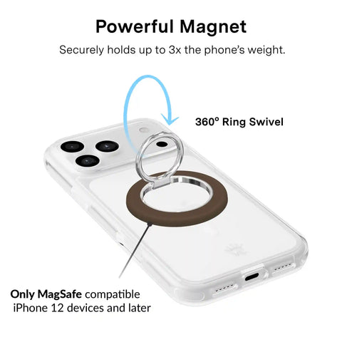 Espresso Brown MagSafe Grip Ring