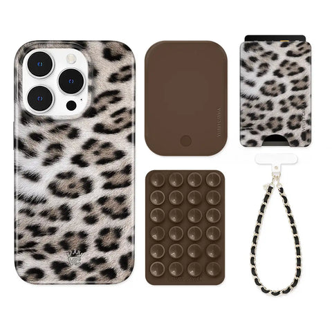 Arctic Leopard iPhone Bundle Set - Wallet