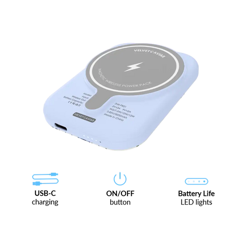 Blueberry Baby Portable MagSafe Charger Power Pack