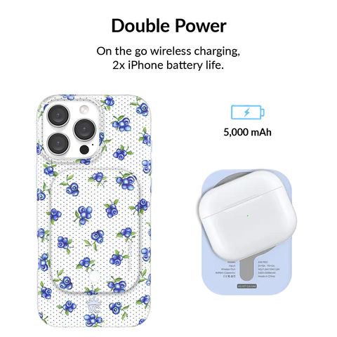 Blueberry Baby Portable MagSafe Charger Power Pack