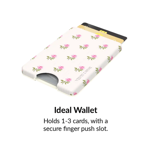 Pink Peony Floral MagSafe Wallet