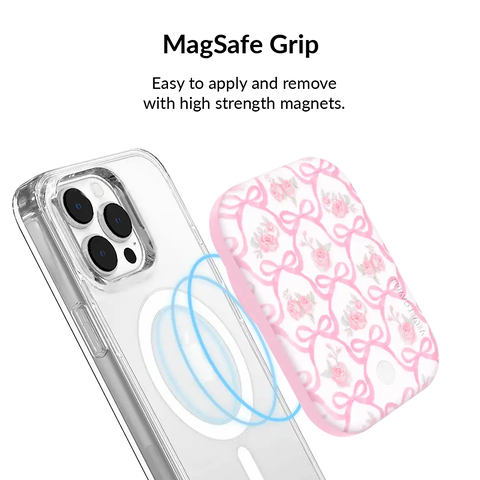 Lovely Pink Bows Portable MagSafe Charger Power Pack