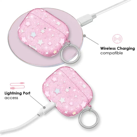 Falling Star Glitter AirPod Case