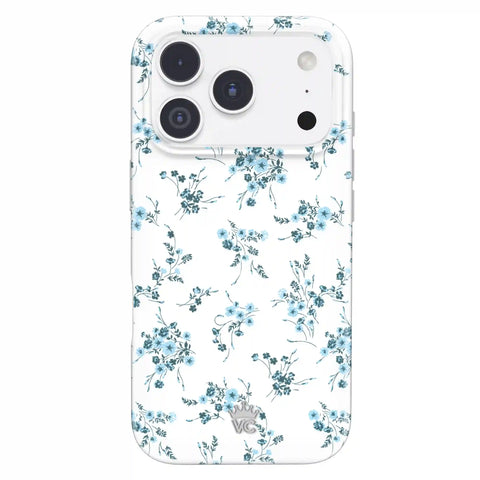 French Blue Floral iPhone Case