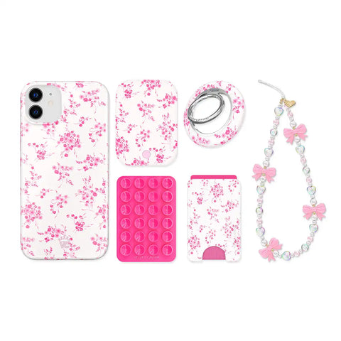 French Rose Floral iPhone Bundle Set