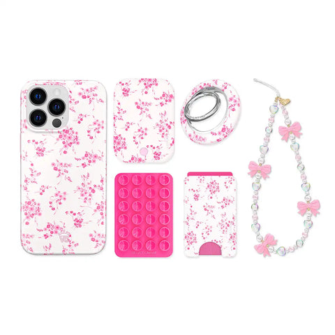French Rose Floral iPhone Bundle Set