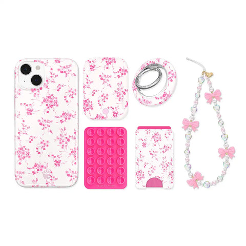 French Rose Floral iPhone Bundle Set