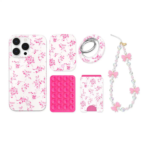 French Rose Floral iPhone Bundle Set