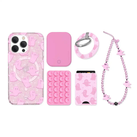 Ghosted Pink iPhone Bundle Set