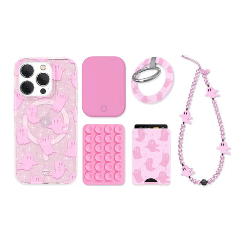 Ghosted Pink iPhone Bundle Set