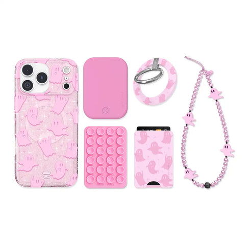 Ghosted Pink iPhone Bundle Set