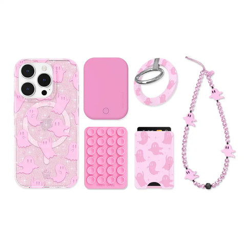 Ghosted Pink iPhone Bundle Set