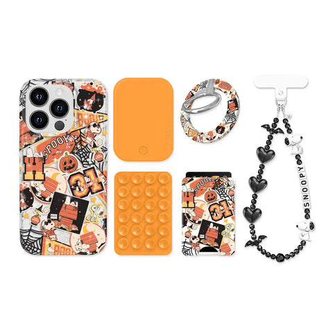 Snoopy Halloween Varsity Glitter iPhone Bundle Set