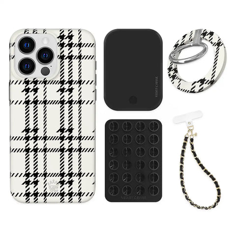 Houndstooth Sweater iPhone Bundle Set - Grip