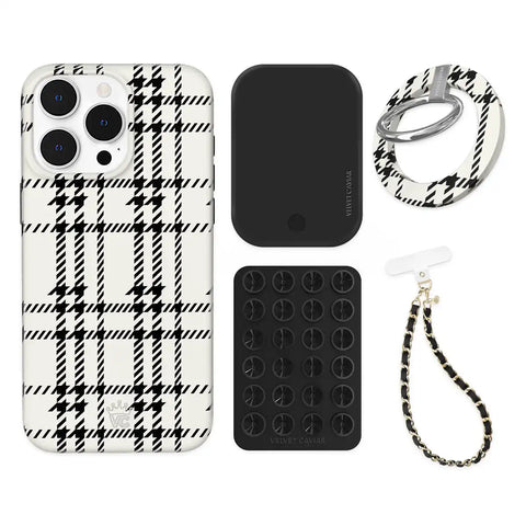 Houndstooth Sweater iPhone Bundle Set - Grip