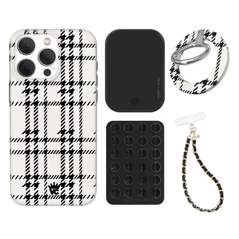Houndstooth Sweater iPhone Bundle Set - Grip