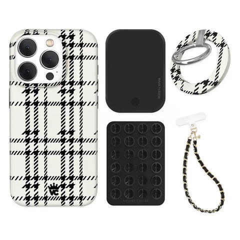 Houndstooth Sweater iPhone Bundle Set - Grip