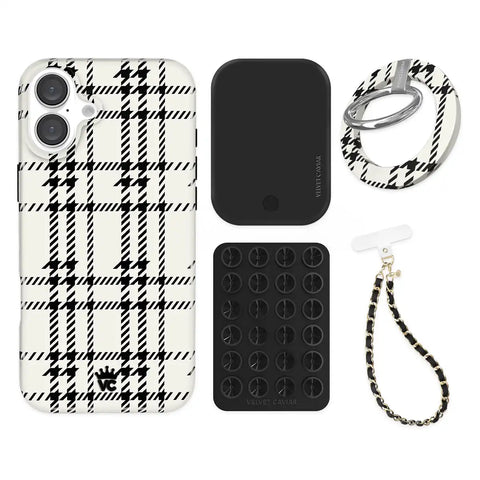 Houndstooth Sweater iPhone Bundle Set - Grip