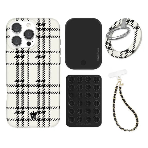 Houndstooth Sweater iPhone Bundle Set - Grip
