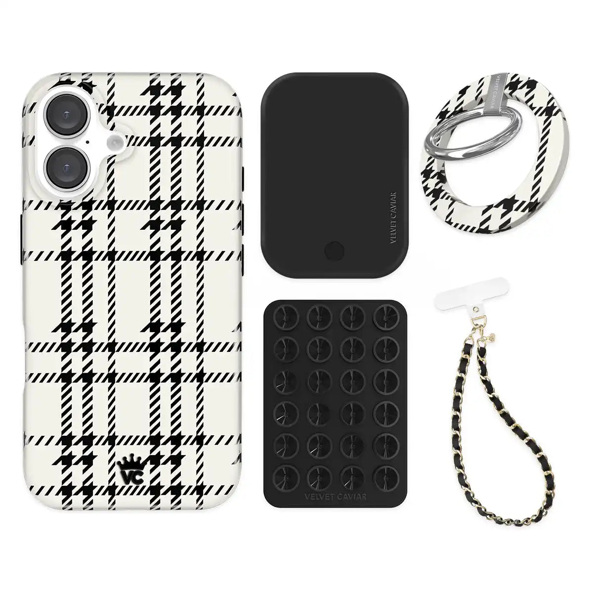 Houndstooth Sweater iPhone Bundle Set - Grip