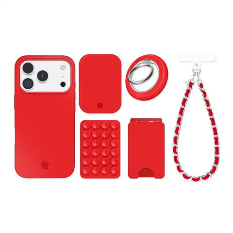 Hot Girl Red iPhone Bundle Set